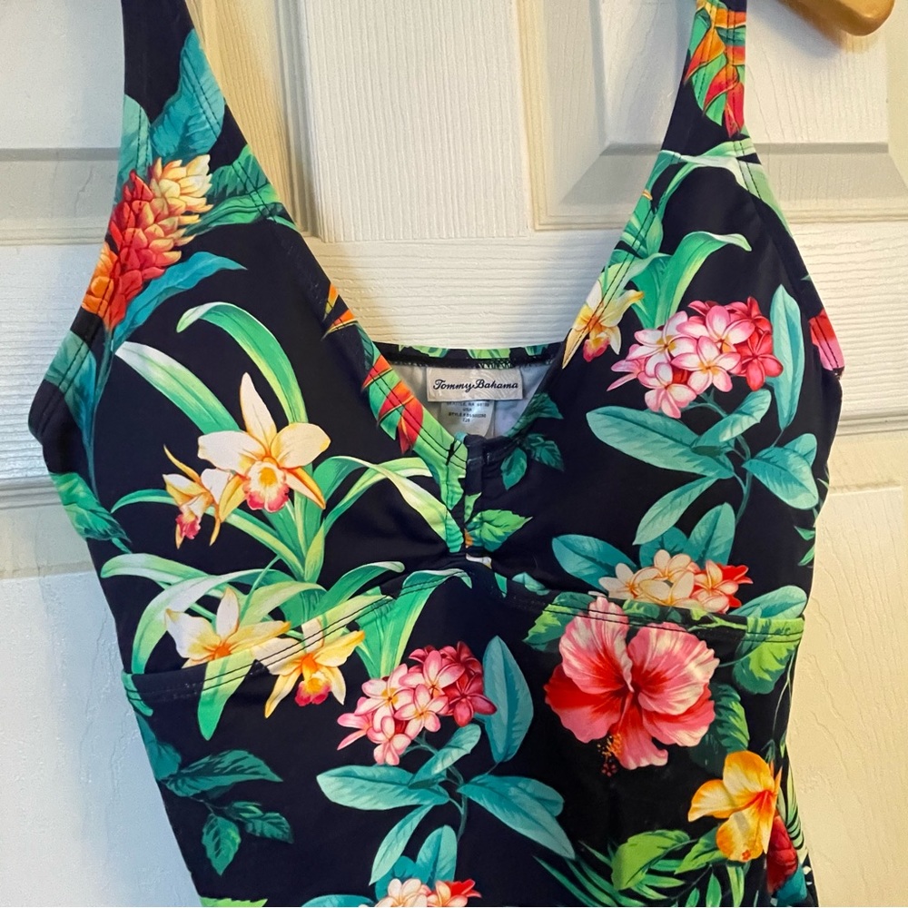Tommy Bahama blue tropi- calling spa covers up dress size L - Picture 13 of 13